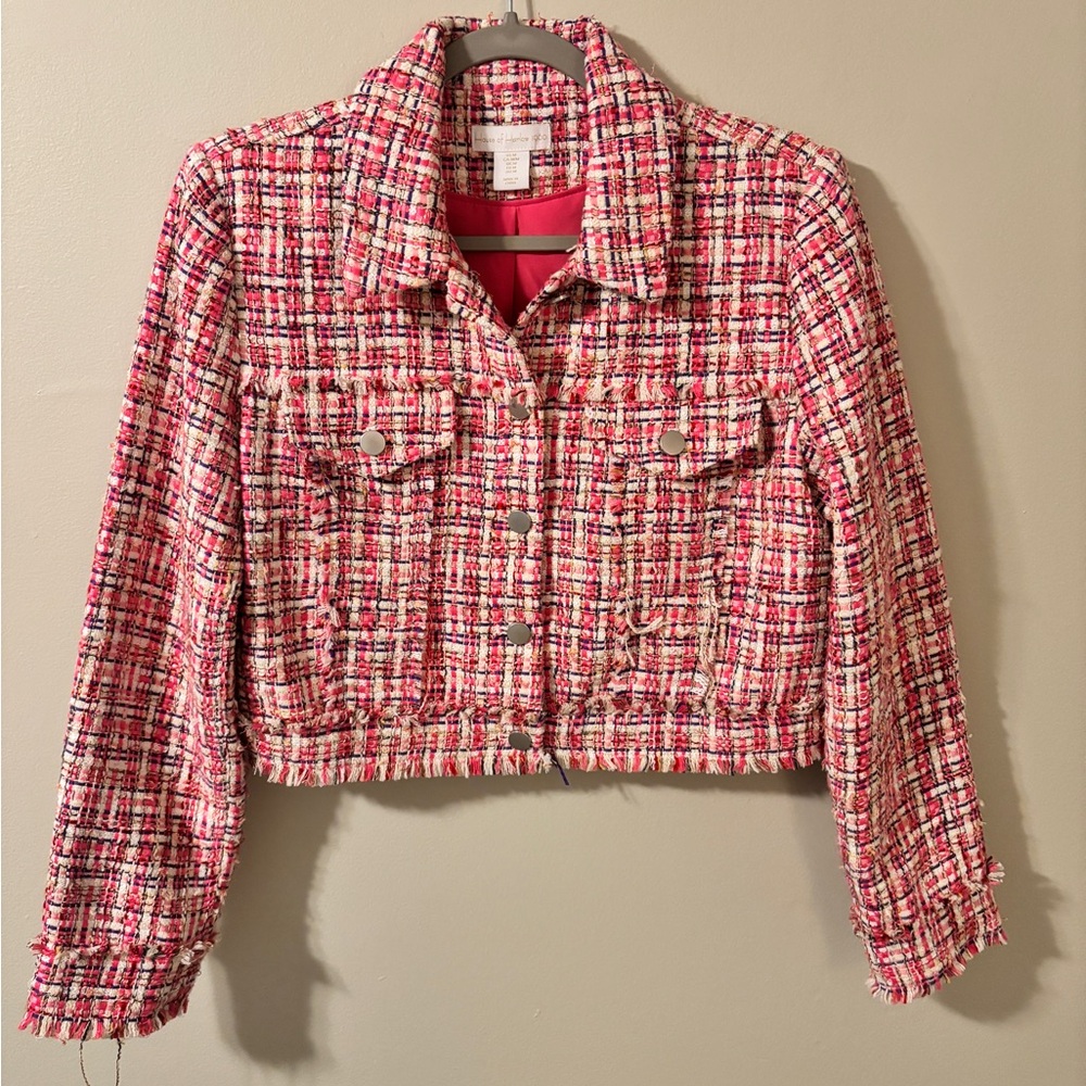 House of Harlow 1960 multi color Tweed Blazer